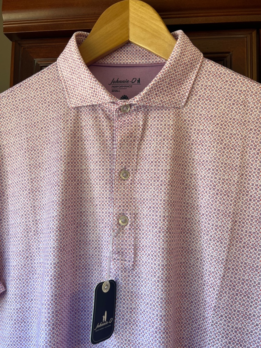 Brand New Johnnie-O Santa Monica Performance Pink & Purple Tennis🎾 Golf ⛳️ Polo